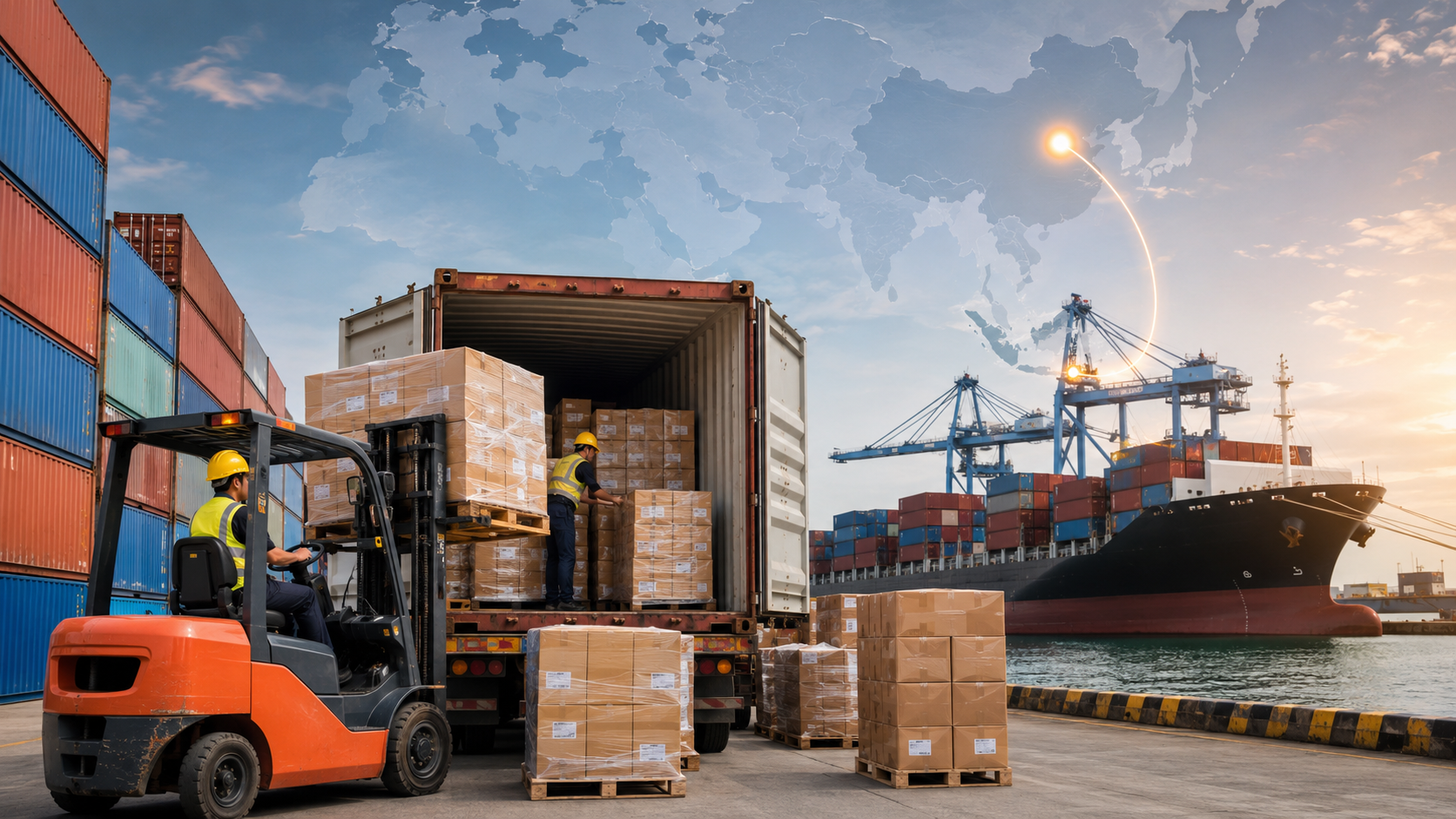 Pemanfaatan LCL Container untuk Pengiriman Import Barang dari China ke Indonesia